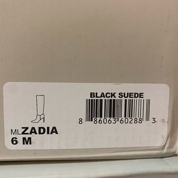 Marc Fisher Zadia Suede Black Knee High Boots 6M - Picture 9 of 9